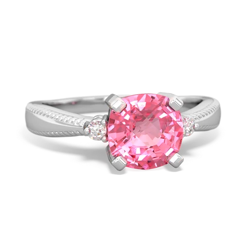 pink sapphire modern ring