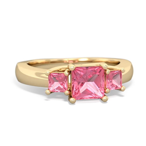 pink sapphire timeless ring