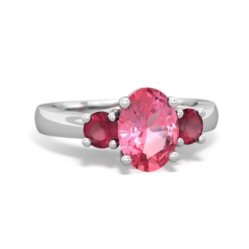 pink sapphire-ruby timeless ring