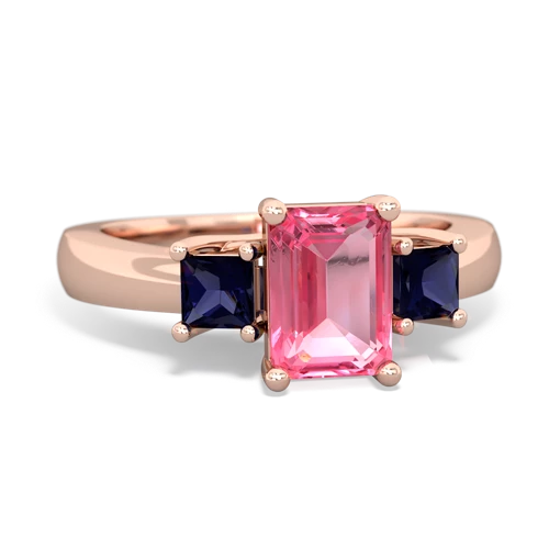 pink sapphire-sapphire timeless ring