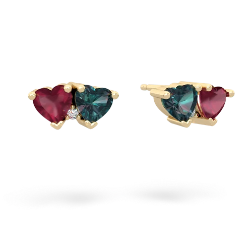 ruby-alexandrite  earrings