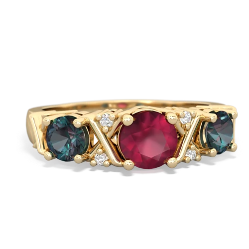 ruby-alexandrite timeless ring