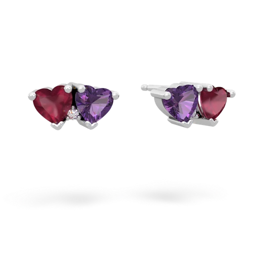 ruby-amethyst  earrings