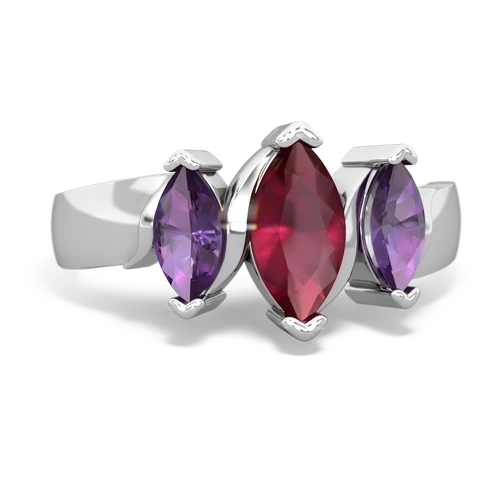 ruby-amethyst keepsake ring