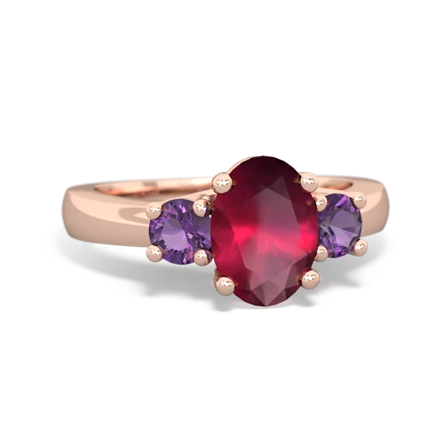 ruby-amethyst timeless ring