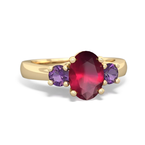 ruby-amethyst timeless ring