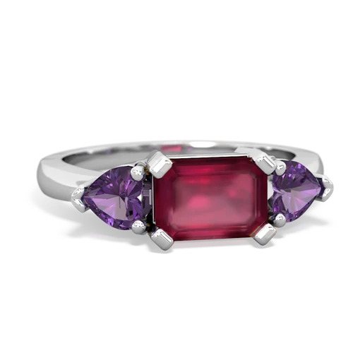 ruby-amethyst timeless ring