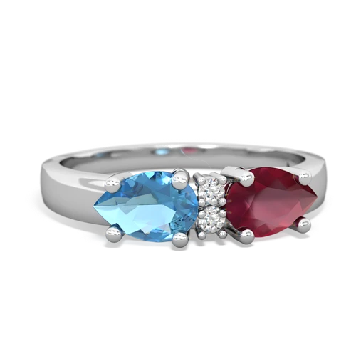 ruby-blue topaz timeless ring