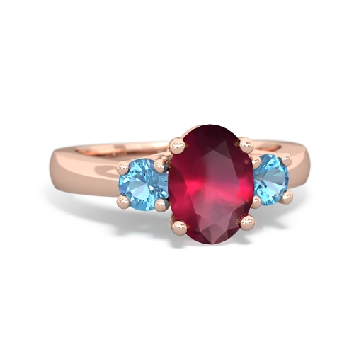 ruby-blue topaz timeless ring