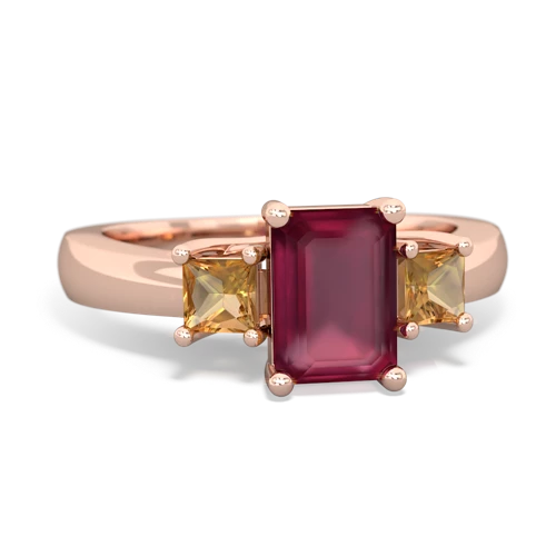 ruby-citrine timeless ring