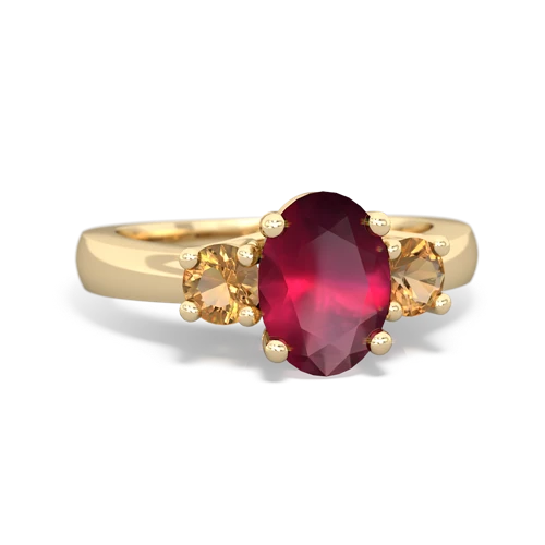 ruby-citrine timeless ring