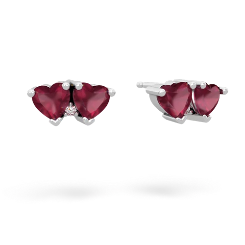 ruby  earrings