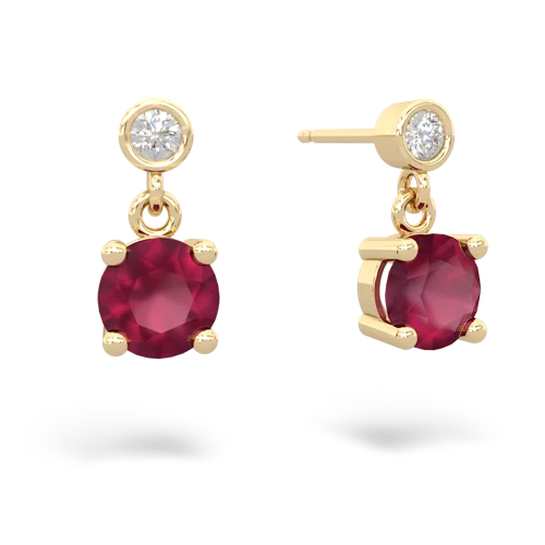 ruby stud earrings