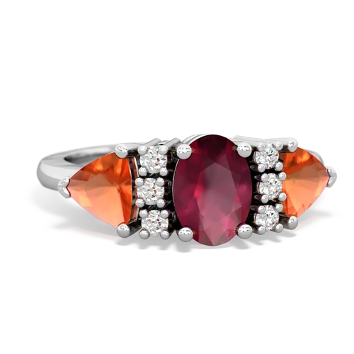 ruby-fire opal timeless ring