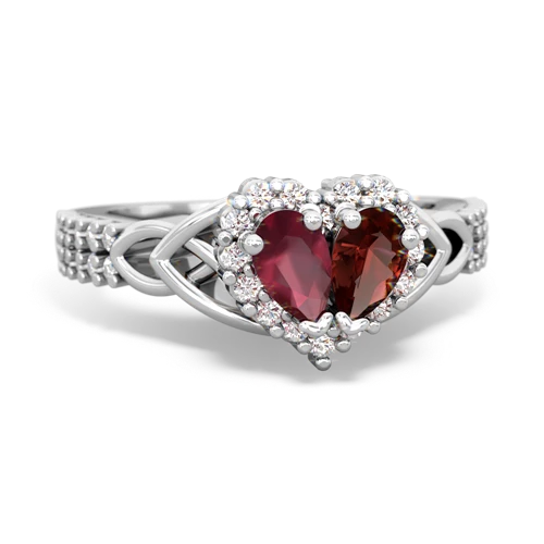 ruby-garnet keepsake engagement ring