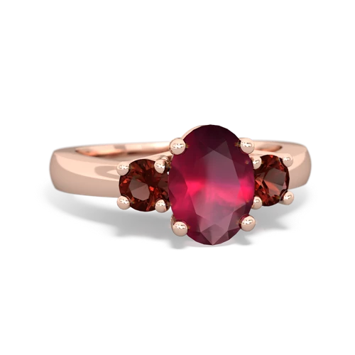 ruby-garnet timeless ring