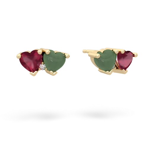 ruby-jade  earrings