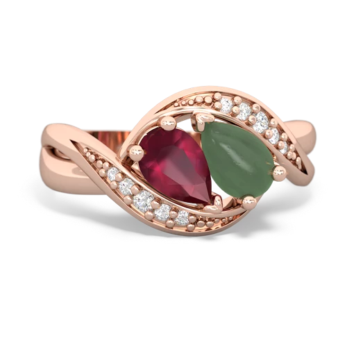 ruby-jade keepsake curls ring