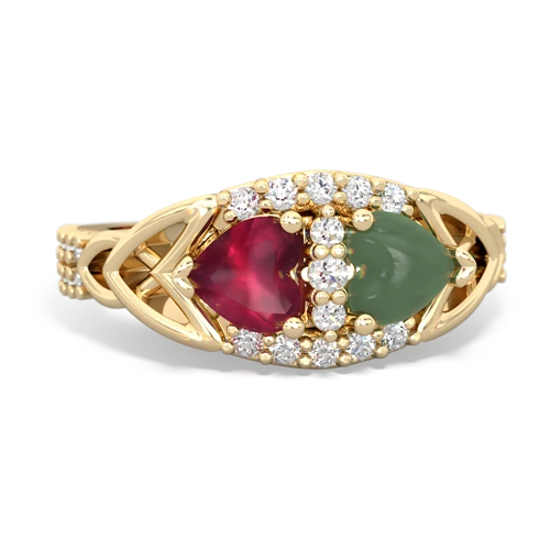 ruby-jade keepsake engagement ring