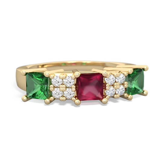 ruby-lab emerald timeless ring