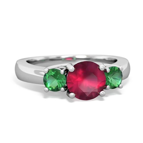 ruby-lab emerald timeless ring