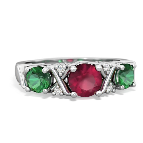 ruby-lab emerald timeless ring