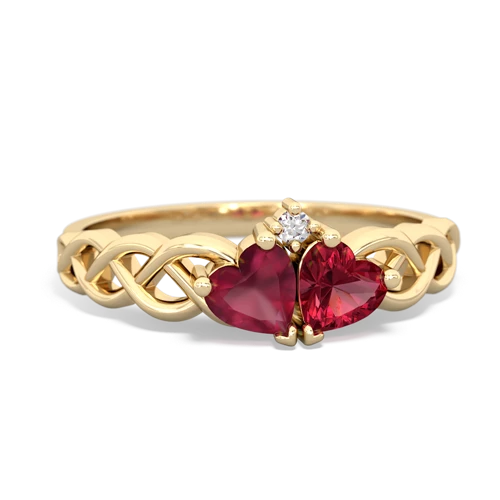 ruby-lab ruby celtic braid ring