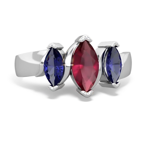 ruby-lab sapphire keepsake ring