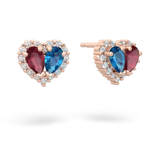 ruby-london topaz halo-heart earrings