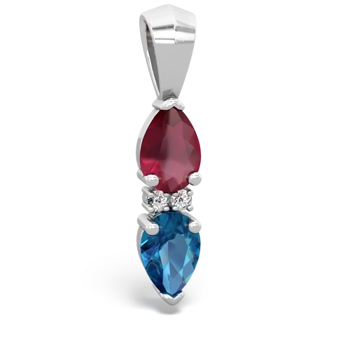 ruby-london topaz bowtie pendant