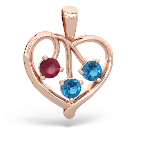 ruby-london topaz love heart pendant