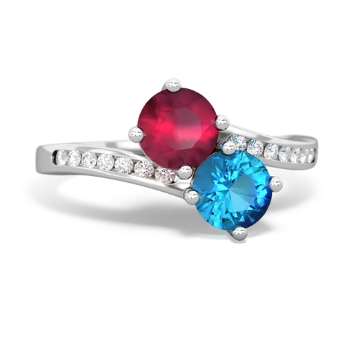 ruby-london topaz two stone channel ring