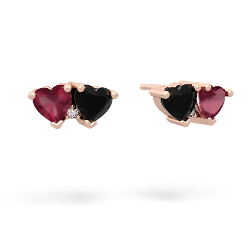 ruby-onyx  earrings