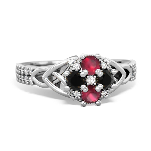 ruby-onyx engagement ring