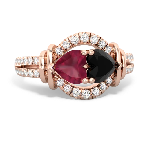 ruby-onyx pave keepsake ring