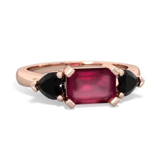 ruby-onyx timeless ring