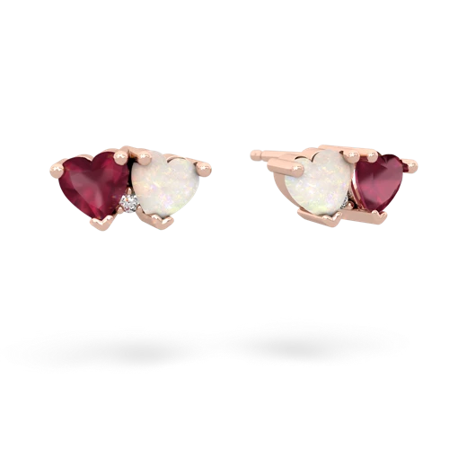 ruby-opal  earrings