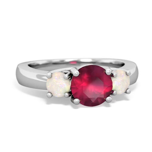 ruby-opal timeless ring