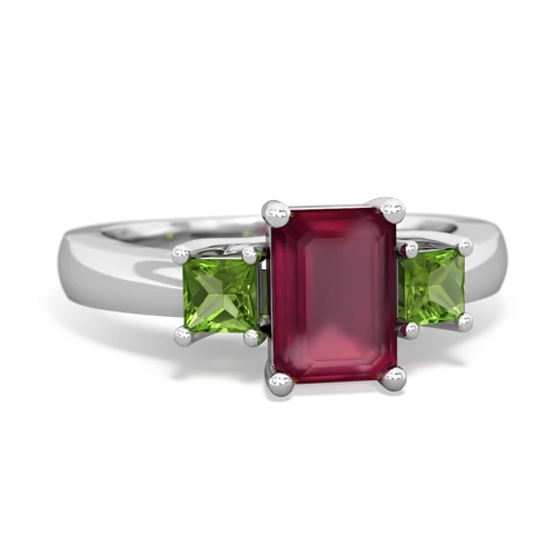 ruby-peridot timeless ring