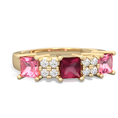 ruby-pink sapphire timeless ring