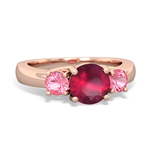 ruby-pink sapphire timeless ring