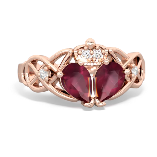 ruby-ruby claddagh ring