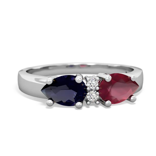 ruby-sapphire timeless ring