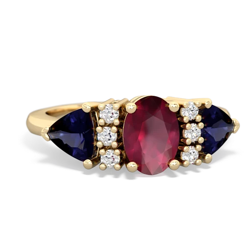 ruby-sapphire timeless ring