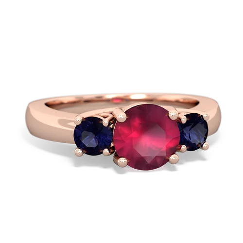 ruby-sapphire timeless ring