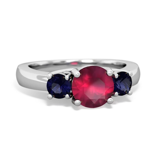 ruby-sapphire timeless ring