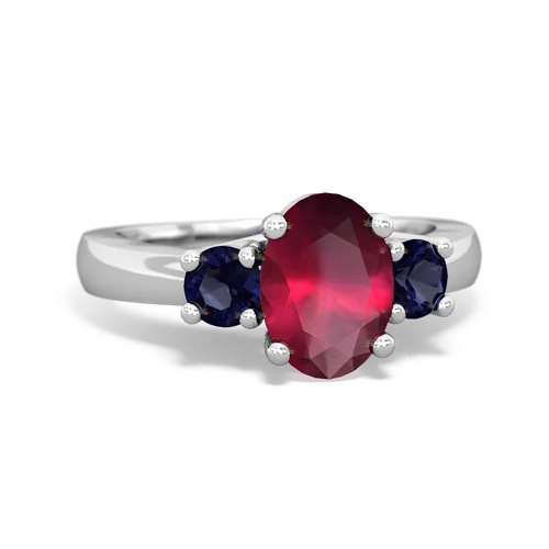 ruby-sapphire timeless ring