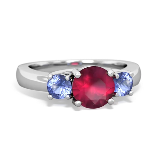 ruby-tanzanite timeless ring