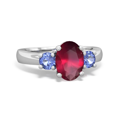 ruby-tanzanite timeless ring