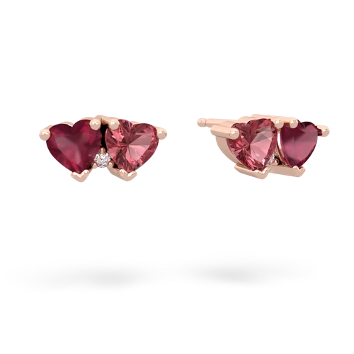 ruby-tourmaline  earrings